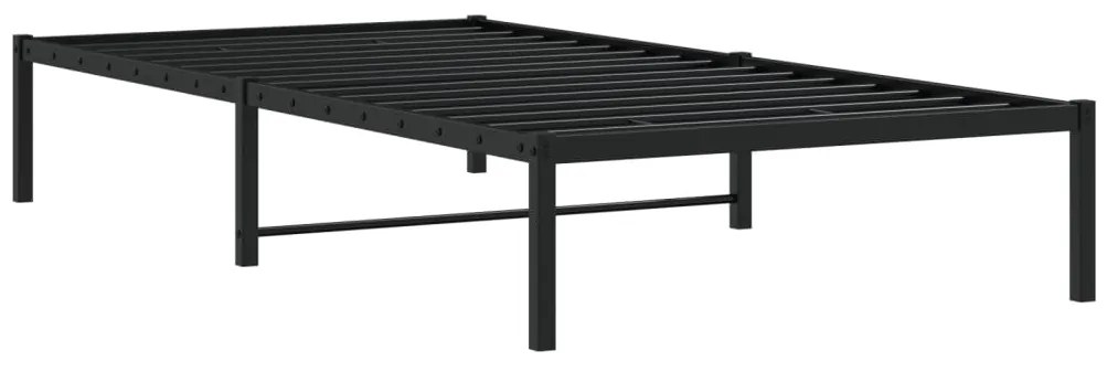 Estrutura de cama 100x190 cm metal preto