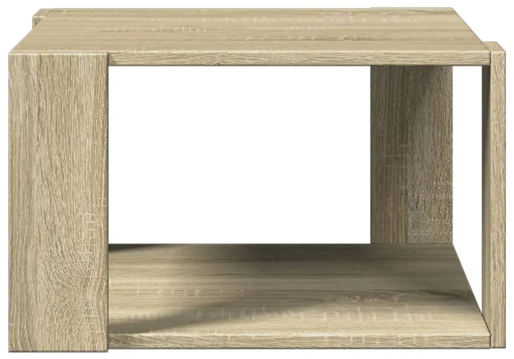 Mesa de centro 51,5x51,5x30cm derivados madeira carvalho sonoma