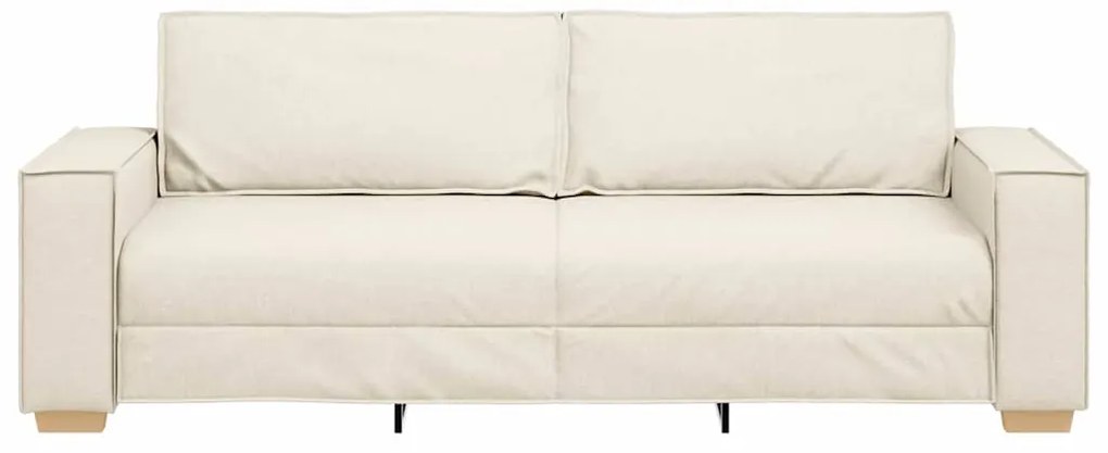 Sofá de 3 lugares vidaXL em Linho de 180 cm