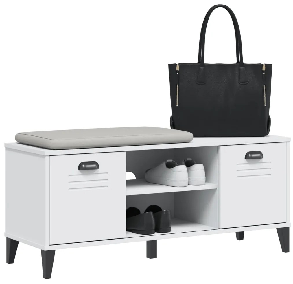 Sapateira VIKEN 106x35x45 cm derivados de madeira branco