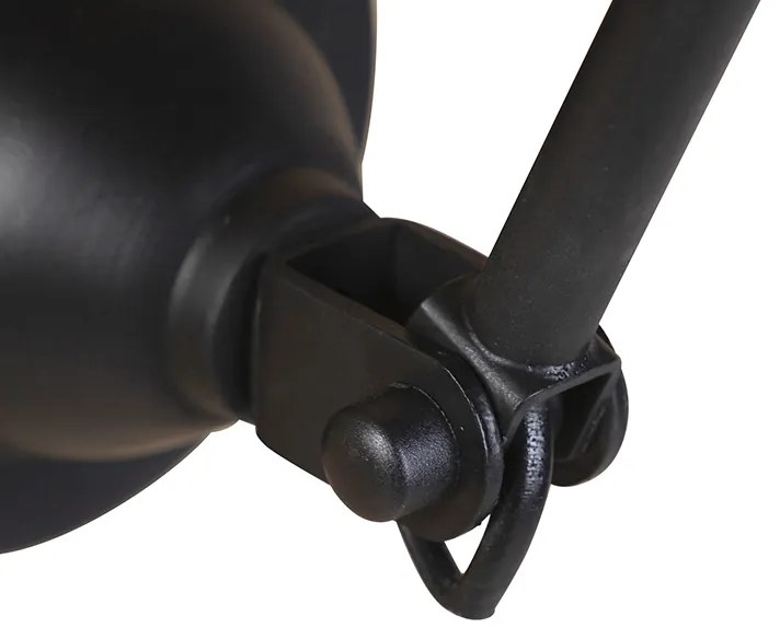 Candeeiro de parede inteligente preto ajustável incl. Wifi A60 - Wye