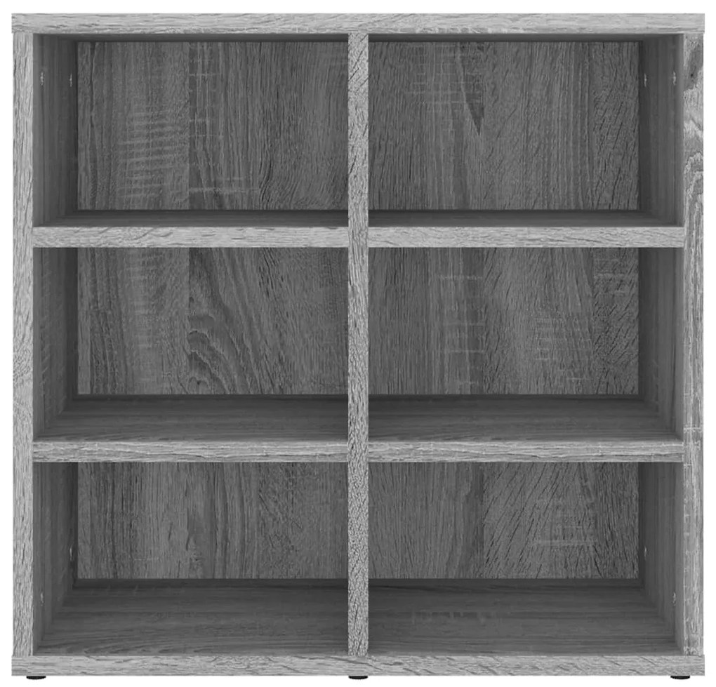 Sapateira 2 pcs 52,5x30x50 cm sonoma cinzento