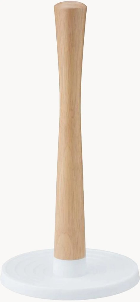 Suporte para rolo de papel de cozinha em madeira de seringueira ROLL-IT