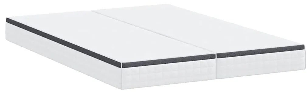 Colchões 2 pcs Branco, Cinza 70 x 200 cm Tecido Tricotado