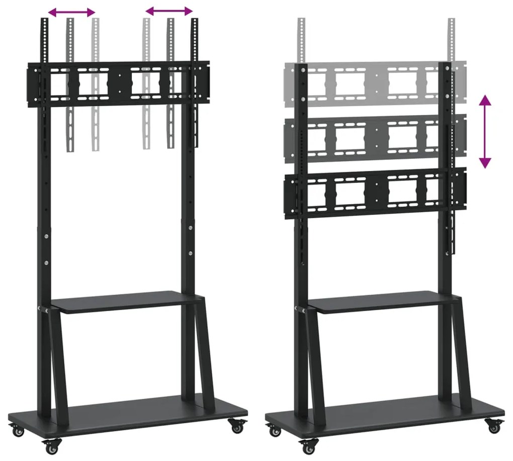 Suporte de TV c/ rodas ecrãs de 32-90" Max VESA 800x600mm 100kg