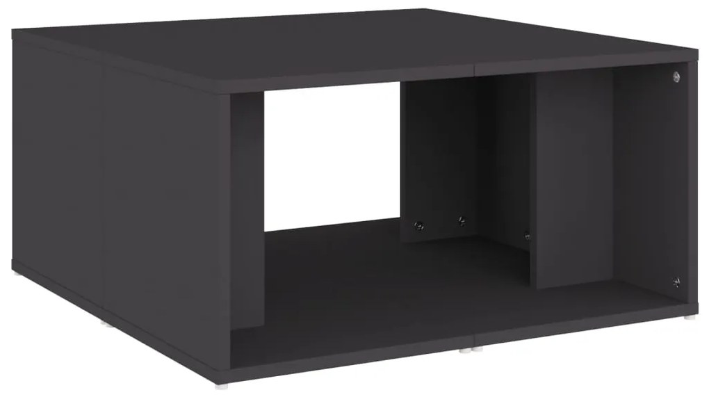 Mesas de centro 4 pcs 33x33x33 cm derivados de madeira cinza
