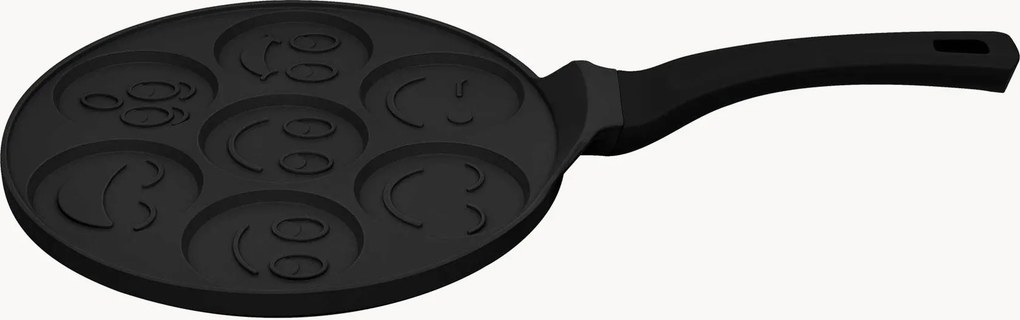 Frigideira antiaderente para panquecas Emoji Matte Black