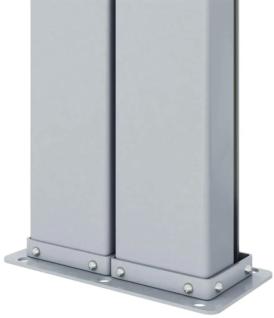 Toldo lateral retrátil 200x600 cm preto