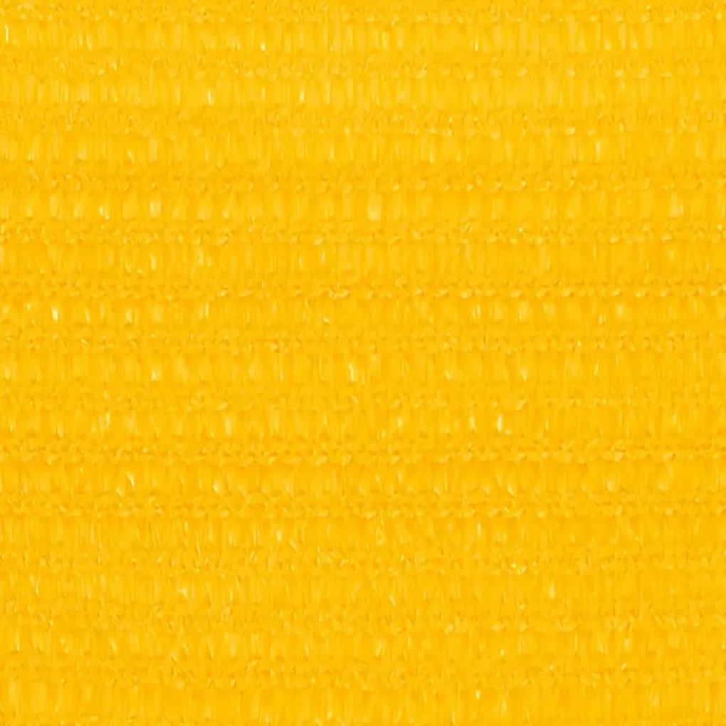 Para-sol estilo vela 160 g/m² 3/4x3 m PEAD amarelo