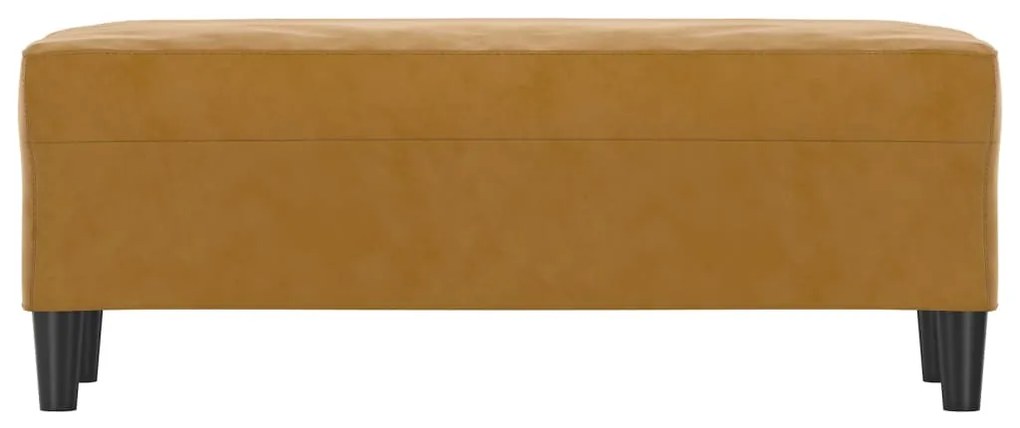 Banco 100x35x41 cm veludo castanho