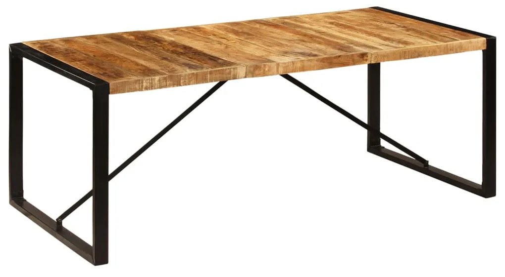 Mesa de jantar madeira de mangueira maciça 200x100x75 cm