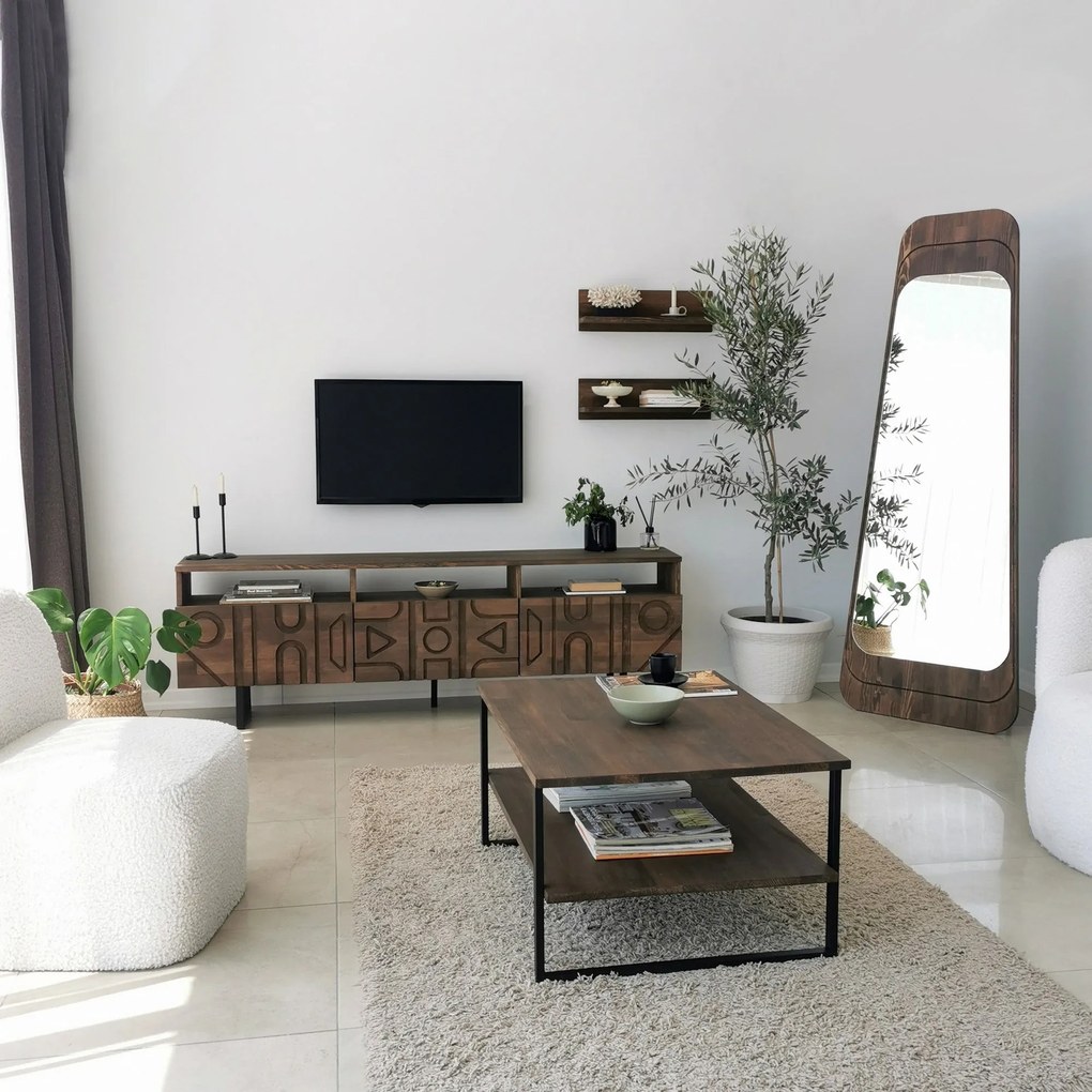 Unidade de TV Aristo – Nogueira – 170x40x30 cm