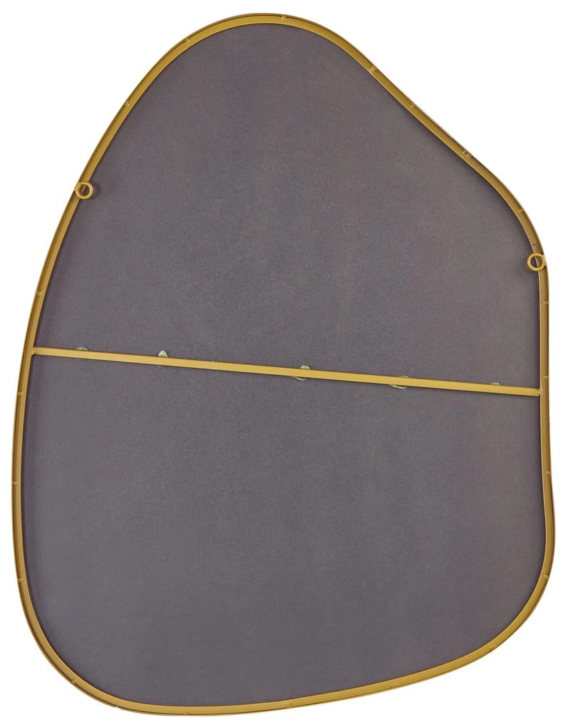 Espelho de parede em metal dourado 70 x 92 cm PUTEAUX Beliani