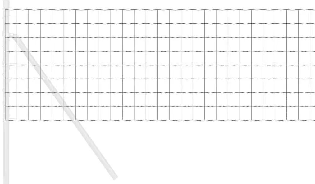 Cerca Euro Cinza 0,6x25 m Aço