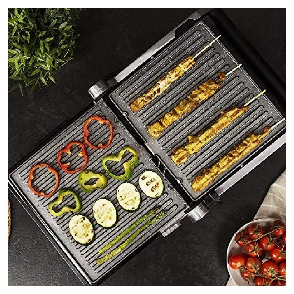 Cecotec Parrilla eléctrica Rock`nGrill Smart. 2000W de Potencia