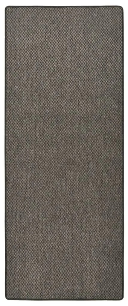 vidaXL Tapete/passadeira aspeto de sisal 80x200 cm antracite
