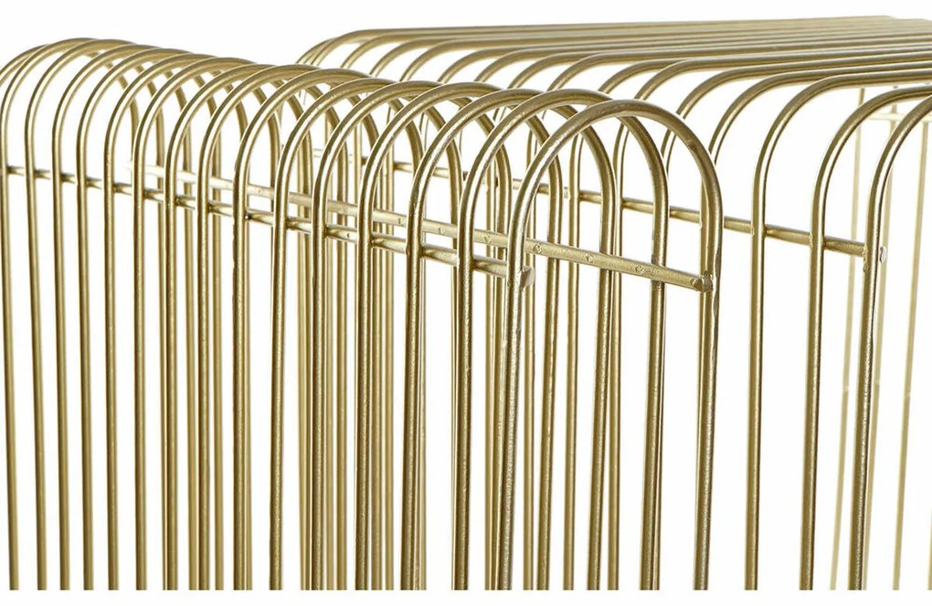 Porta-revistas DKD Home Decor Metal Dourado (50 x 40 x 39 cm)