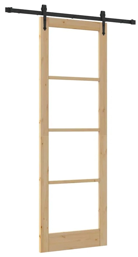 Porta Deslizante vidaXL com Conjunto de Ferragens 'ORKDAL'78x232 cm