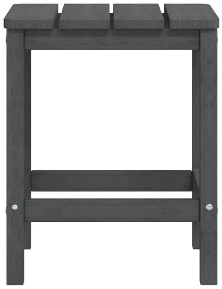 Mesa de jardim Adirondack 38x38x46 cm PEAD antracite
