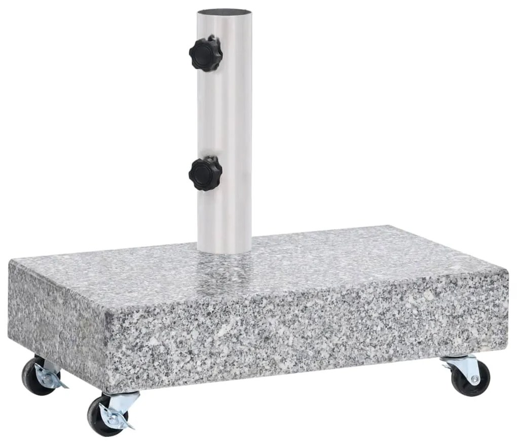 Base para guarda-sol 45x25x8,3 cm granito cinzento-claro