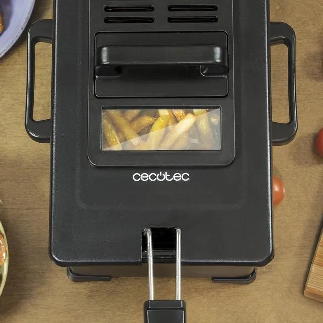 Fritadeira elétrica de 3 litros Cleanfry 3L Black