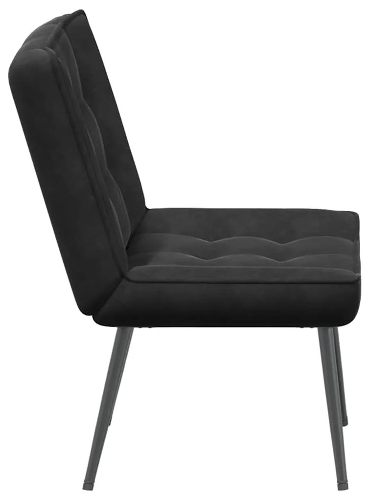 Cadeira de descanso 64x74x84 cm veludo preto