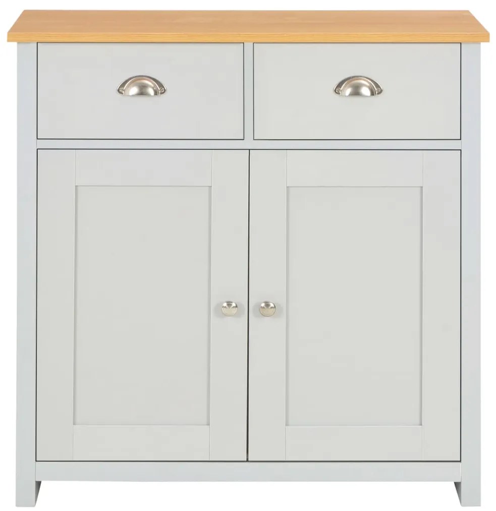 Aparador 79x35x81 cm cinzento