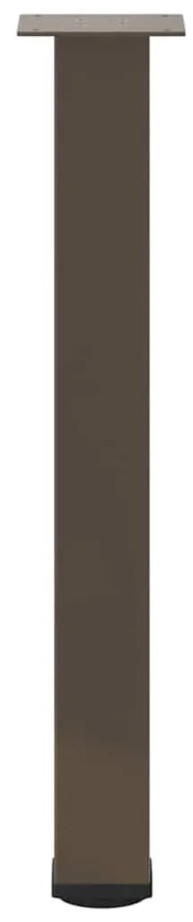 Pés de mesa de console 4 peças aço natural 72-74 cm aço