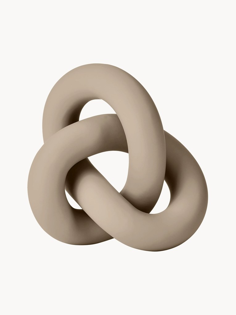 Objeto decorativo artesanal Knot, Alt 9 cm