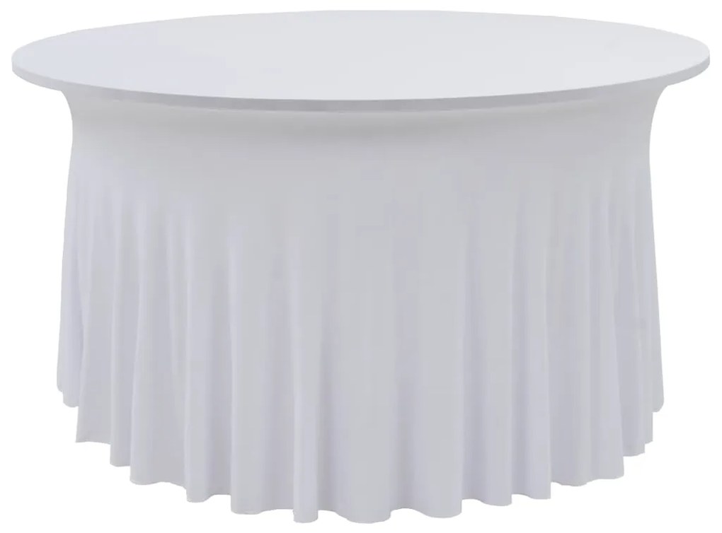 vidaXL Capa extensível para mesa c/ camilha 2 pcs 150x74 cm branco