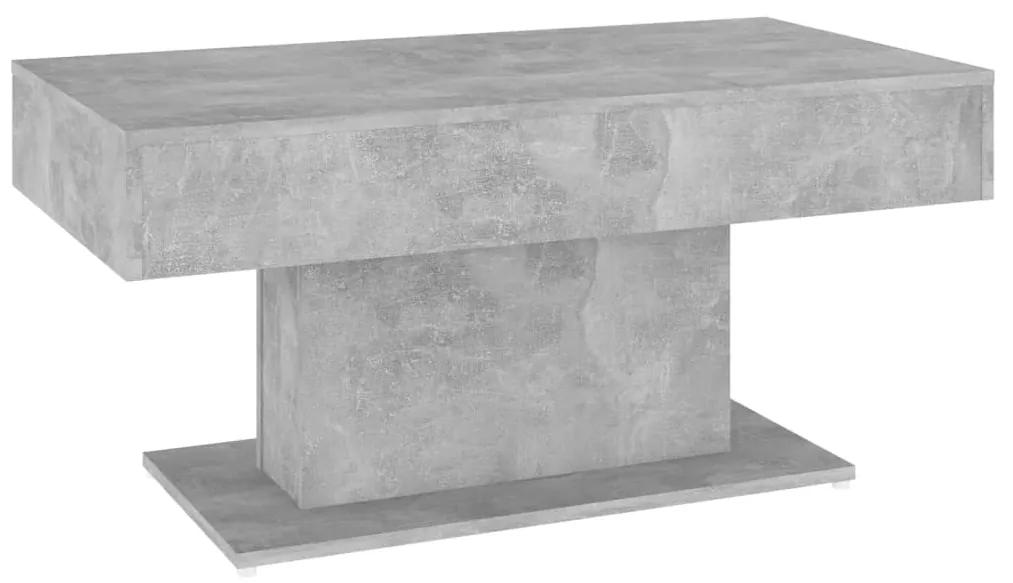 Mesa de centro 96x50x45 cm contraplacado cinzento cimento