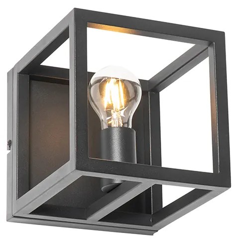 Candeeiro de parede industrial preto - Cage Industrial