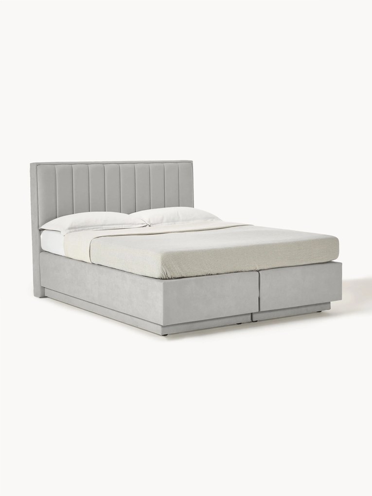 Cama boxspring Livia com espaço de arrumação