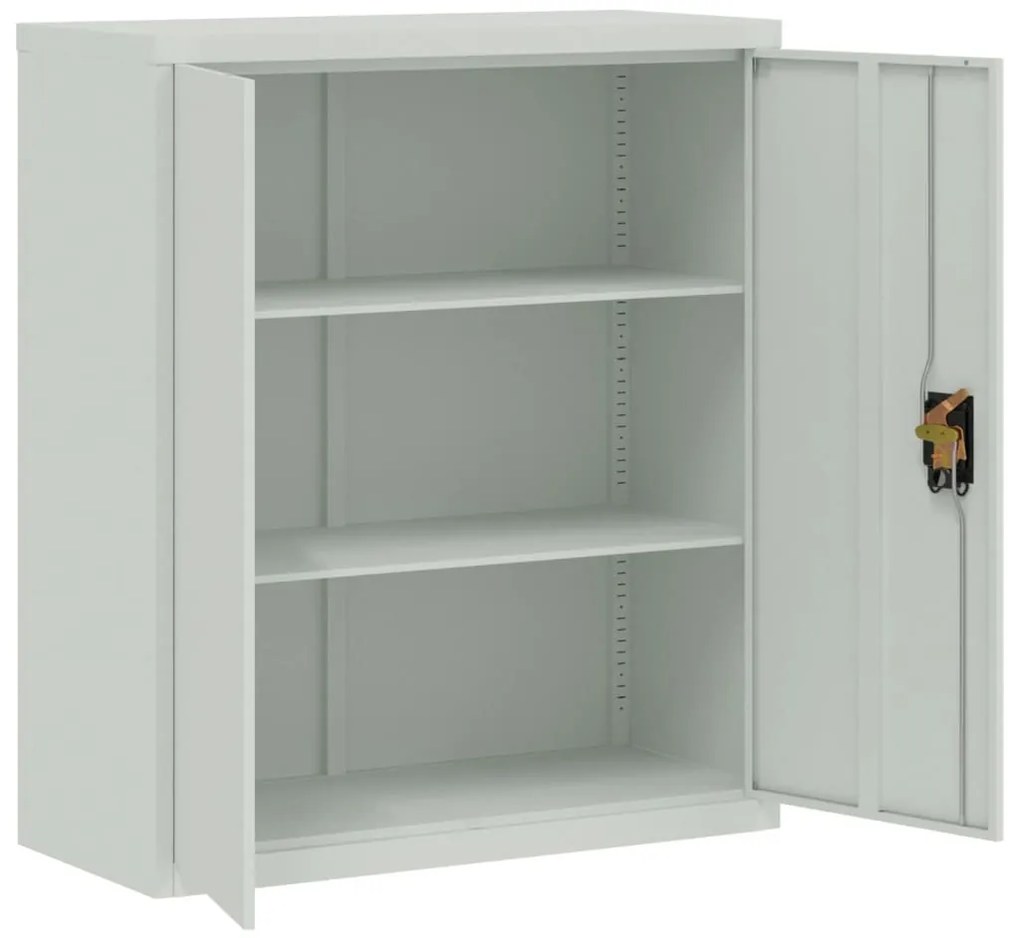Arquivador 90x40x105 cm aço cinzento-claro