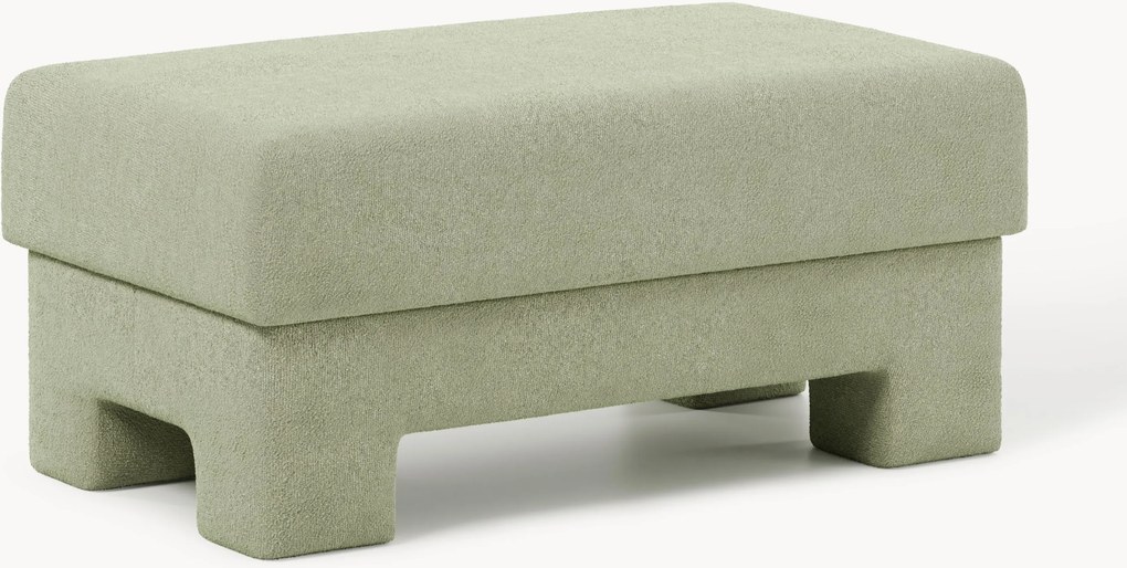 Pufe de sofá em bouclé Atlas