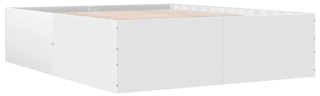 Estrutura de cama 160x200 cm derivados de madeira branco