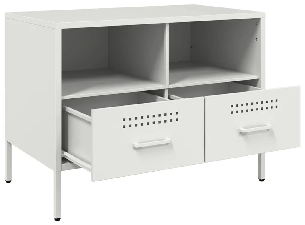 Móvel de TV 68x39x50,5 cm aço branco