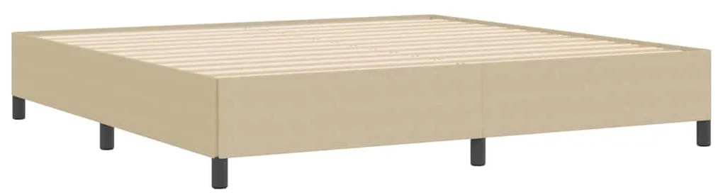 Estrutura de Cama vidaXL Verde Claro Cinza 200x200 cm Tecido Canelado