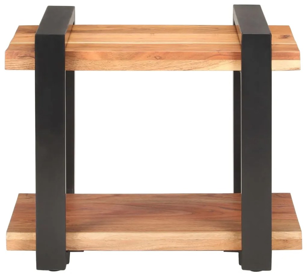 Mesa de cabeceira 50x40x40 cm madeira de acácia maciça
