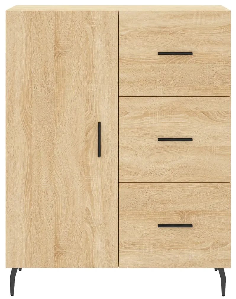 Armário alto 69,5x34x180 cm derivados de madeira cor sonoma