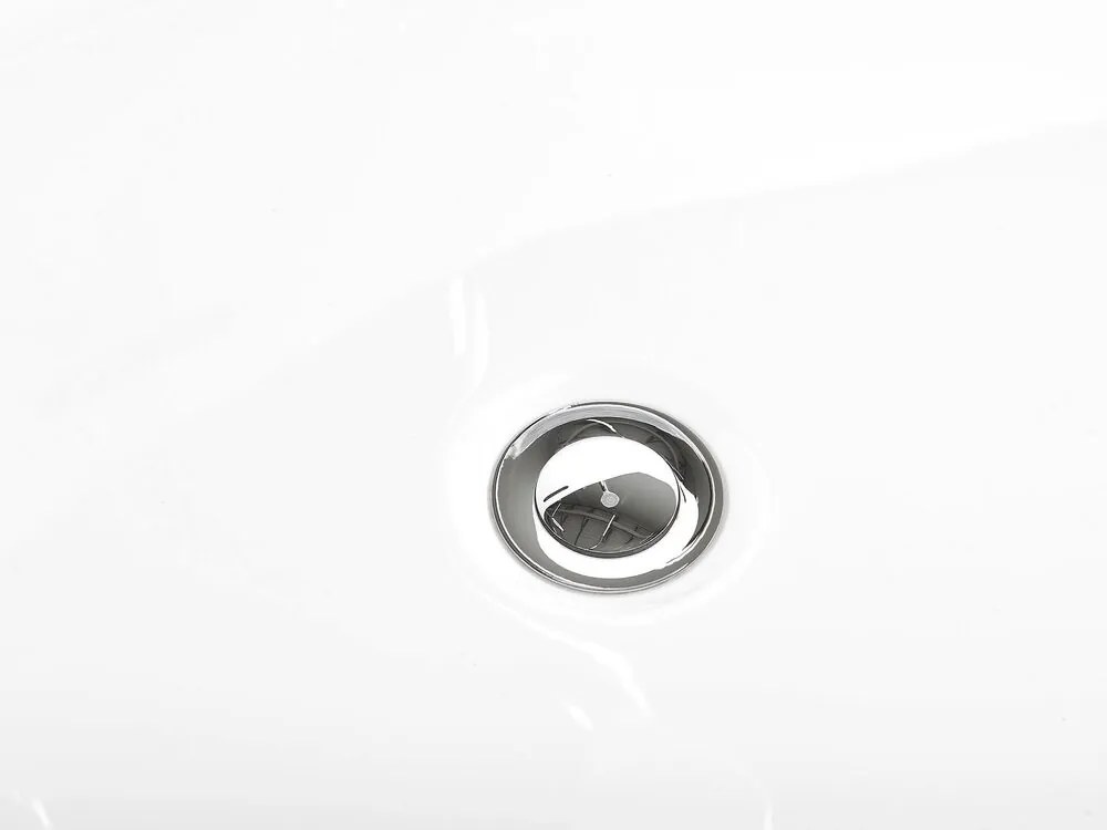 Banheira autónoma em acrílico branco 170 x 80 cm ROTSO Beliani