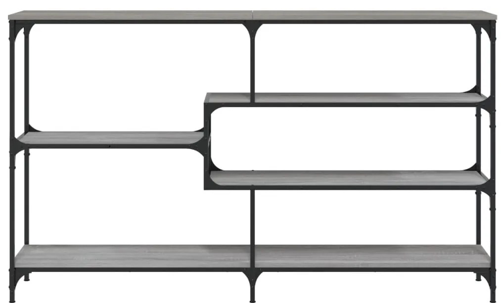 Mesa consola 160x32x95 cm derivados de madeira cinzento sonoma