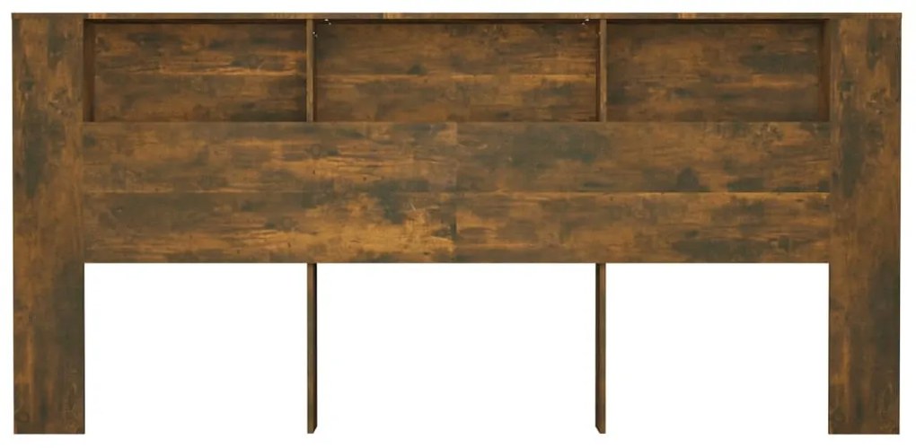 Armário de cabeceira 220x18,5x104,5 cm cor carvalho fumado