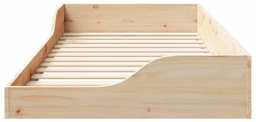 Estrutura de cama de chão Castanho 90 x 200 cm