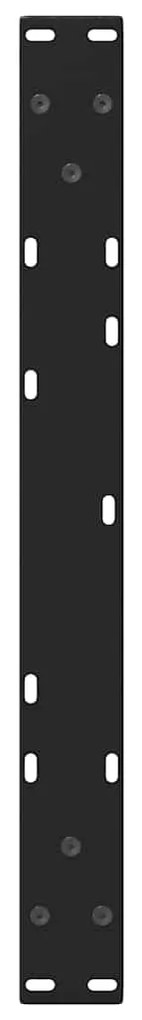 Pés para mesa de centro em V 2 peças preto 70x(42-43,3) cm aço
