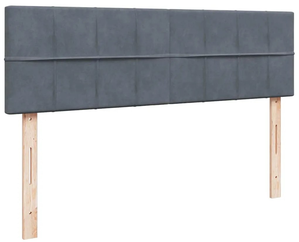 Estrutura cama otomana colchões 160x200 cm cinzento escuro