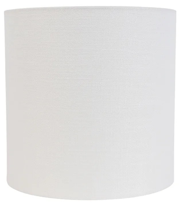 Abajur de tecido branco 25/25/25