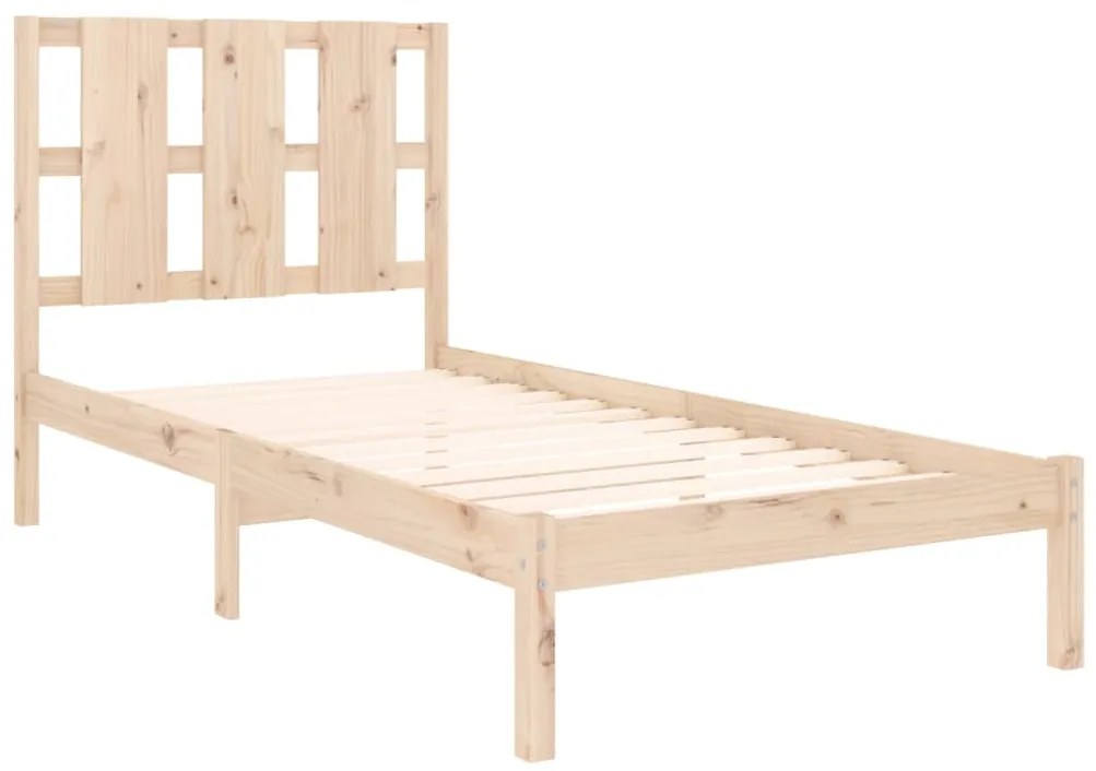 Estrutura de cama solteiro 90x190 cm madeira maciça