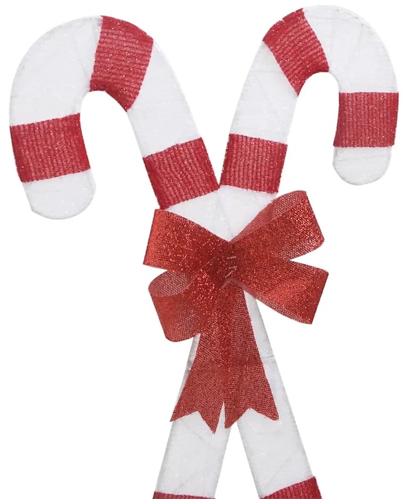 Decoração de Natal bengala doce 50 LED branco quente