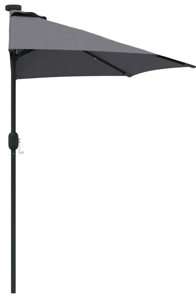 Guarda-sol de Jardim Antracite 294 x 150 x 224 cm tecido